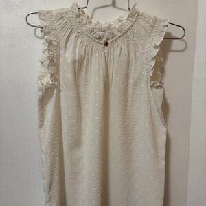 Loft Sleeveless Textured Blouse